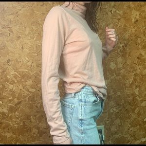 Pink J Crew turtleneck